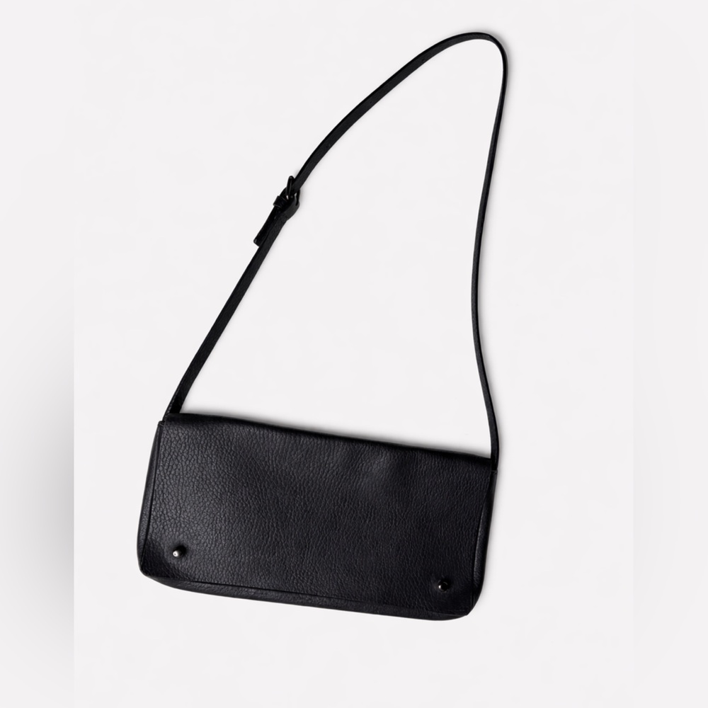 Black Genuine Leather Crossbody Bag